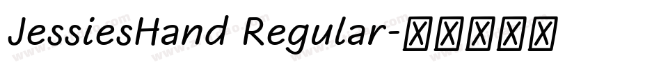 JessiesHand Regular字体转换